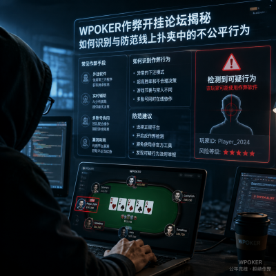 wepoker作弊开挂论坛揭秘:如何识别与防范线上扑克中的不公平行为