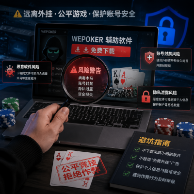 wepoker辅助软件挂下载避坑指南:资深玩家的真实体验与风险提示